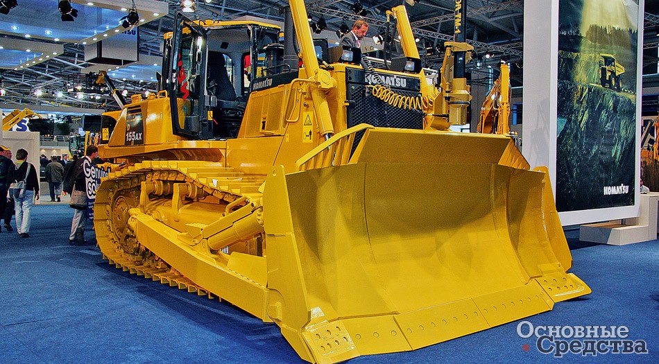 Бульдозер Komatsu D155AX-6 с отвалом Sigmadozer