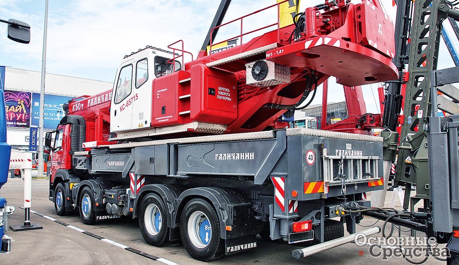 Кран КС-65715 TAXI «Галичанин» на шасси Volvo FM330 HP 8x4