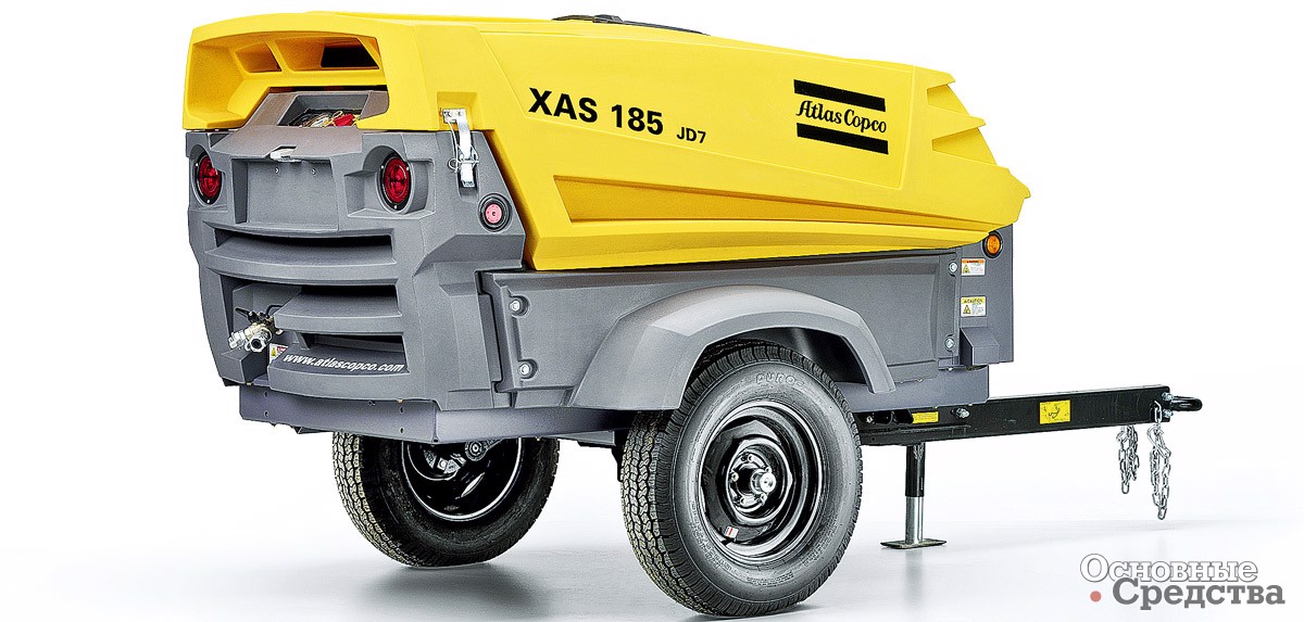 [b]Atlas Copco XAS 185[/b] оснащен автоматическим регулятором частоты вращения двигателя в соответствии с расходом сжатого воздуха