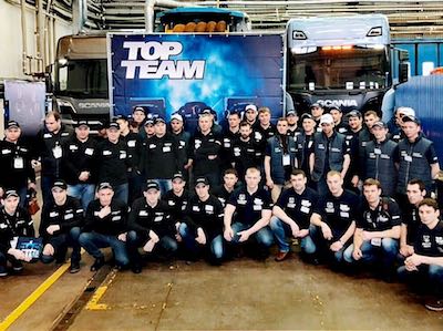 Финал национального этапа конкурса Scania Top Team в России