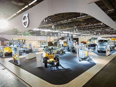 Демонстрация силы Volvo СЕ на Intermat Paris 2018