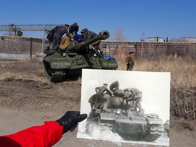 В рамках проекта «Живая Победа» на ЧТЗ воссоздали фотографию 1943 года 