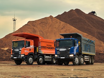 Премьера самосвалов Scania Odin и Scania Hagen на MiningWorld Russia