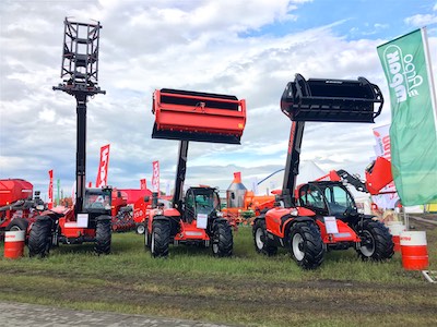 Manitou проводит демо-шоу телескопических погрузчиков  на Дне сибирского поля