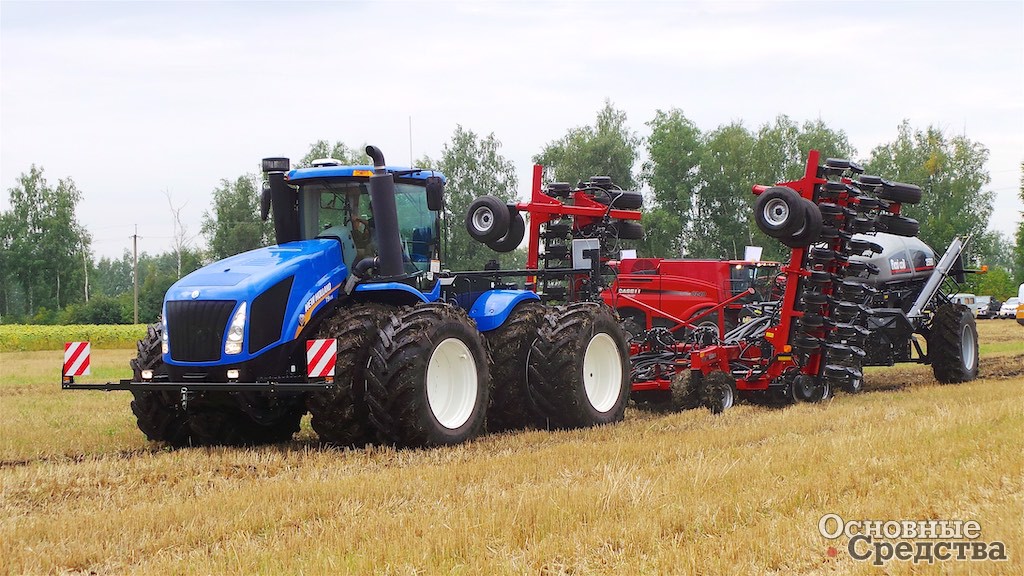 Трактор New Holland T9.615 с дисковым посевным комплексом Flexi-Coil