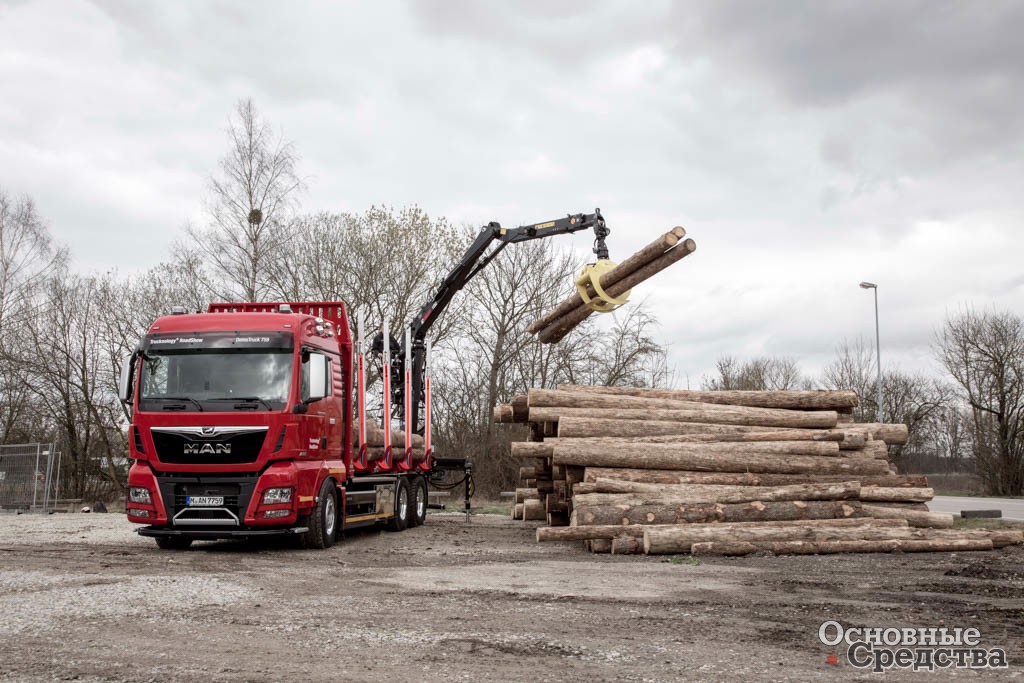 Лесовоз MAN TGX 26.580 6x4 с гидроманипулятором Loglift