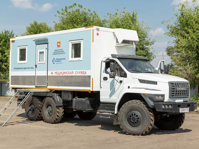 На шасси «Урал NEXT» изготовлен автомобиль для здравоохранения Челябинской области    