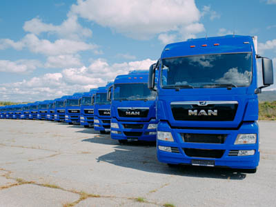 Передача тягачей MAN TGX 18.400 4X2 BLS компании «Нерей» во Владивостоке