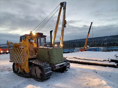 Более 5000 км на тралах и барже: к Чаядинскому месторождению доставлены трубоукладчики ЧЕТРА ТГ122 