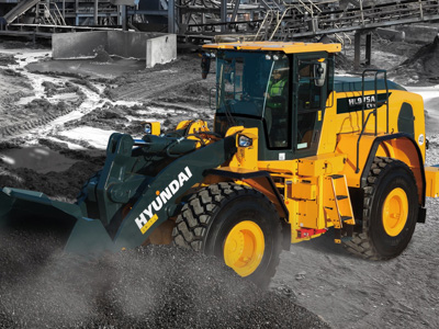 Hyundai Construction Equipment Europe выпустила фронтальный погрузчик HL975A CVT