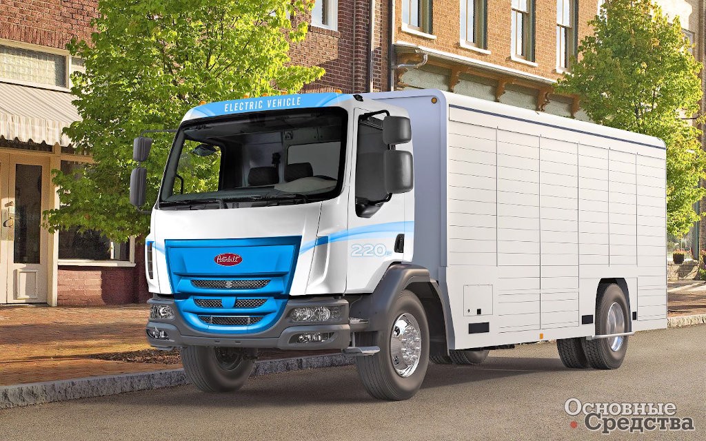 Электрический грузовой электромобиль Peterbilt 220EV