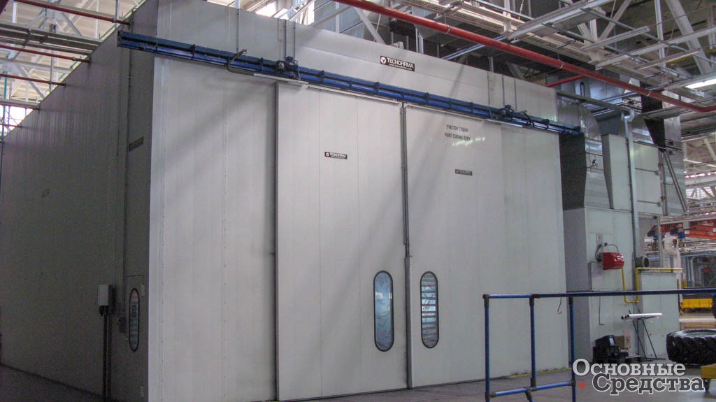 Камера сушки окрашенных изделий