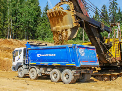 Самосвал Daewoo CR7DS 8x4 успешно прошел испытания  на песчано-гравийном карьере
