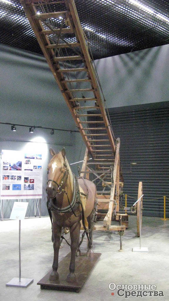 Передвижная пожарная лестница, 2-я половина 19 века