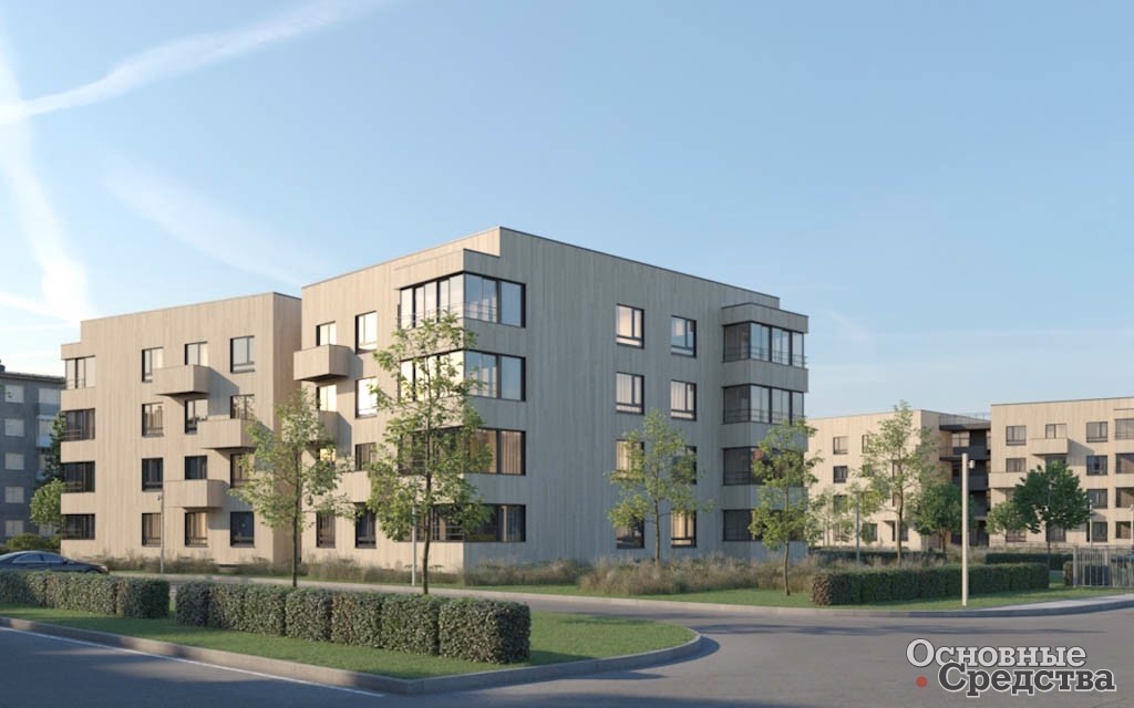 Визуализация многоэтажных домов из CLT в Соколе Вологодской области  (Фото: Segezha Group)