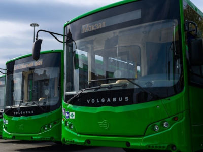 В Челябинск прибыла новая партия газомоторных автобусов «Волгабас»
