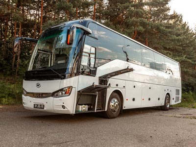 «Пассажиравтотранс» испытает туристический автобус Higer на улицах Санкт-Петербурга
