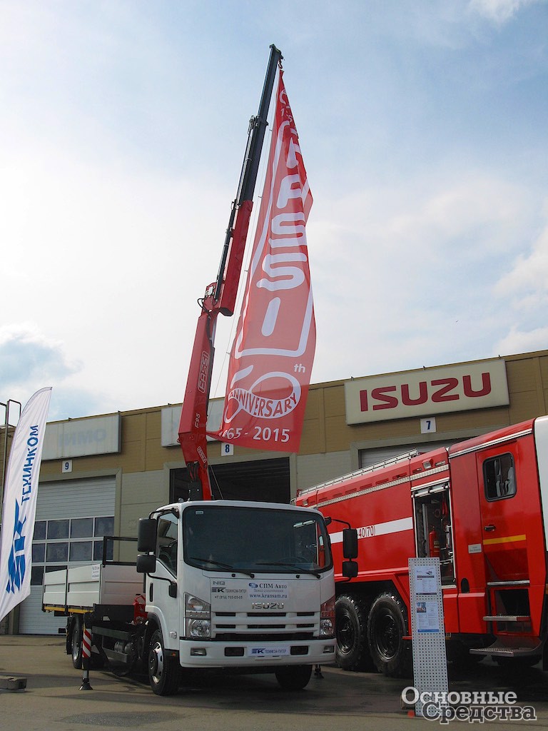 Бортовой автомобиль ISUZU ELF95 с КМУ FASSI