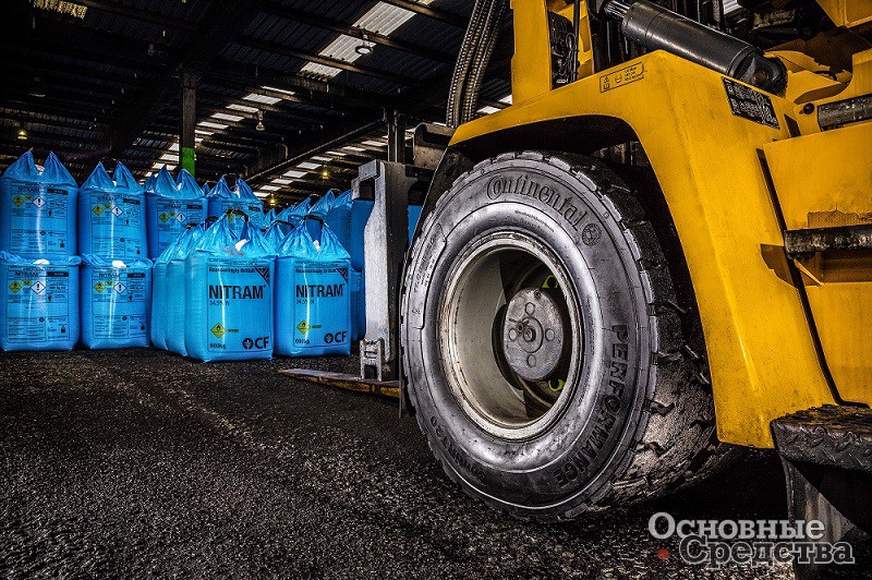 CF Fertilisers UK принял решение перевести весь свой парк тяжелой грузовой спецтехники, обслуживающей предприятие, на специально разработанные для тяжелых условий эксплуатации шины Continental RT20