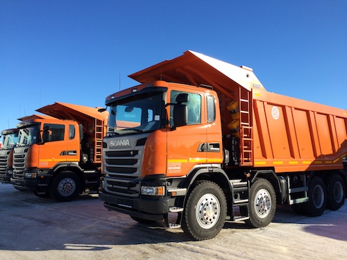 «Южно-Уральская Горно-перерабатывающая Компания» приобрела самосвалы Scania G440 CB8x4 EHZ