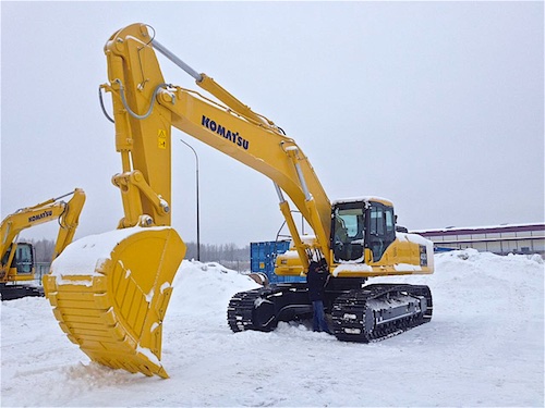 Введен в эксплуатацию гусеничный экскаватор Komatsu PC400LC-7SE